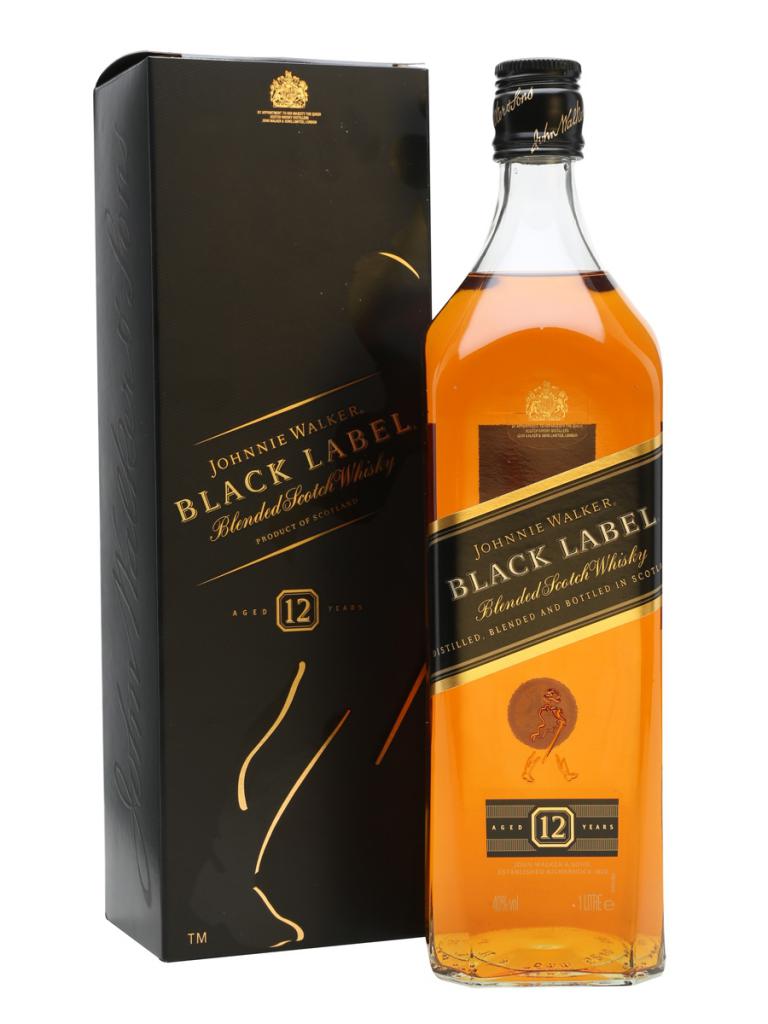 whisky černý štítek 1 litr