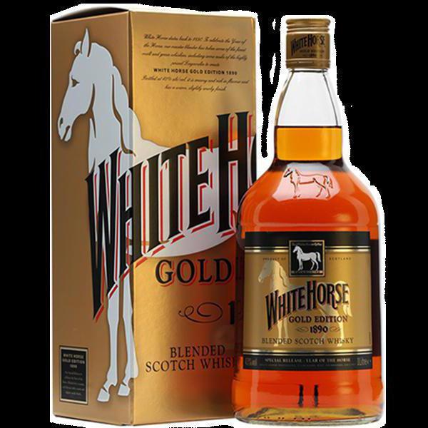 whisky z białym koniem