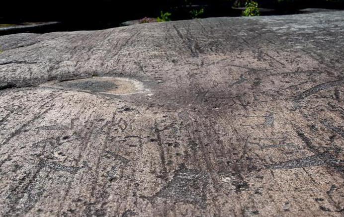 Petroglifi bijelog mora Opis