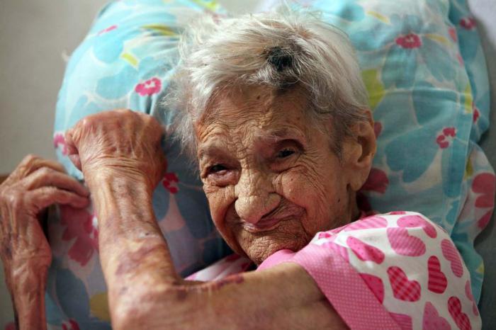la persona più anziana sulla terra nella storia