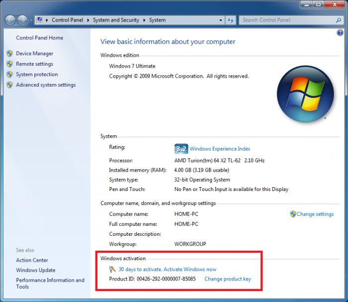 pass pro ověřování systému Windows 7