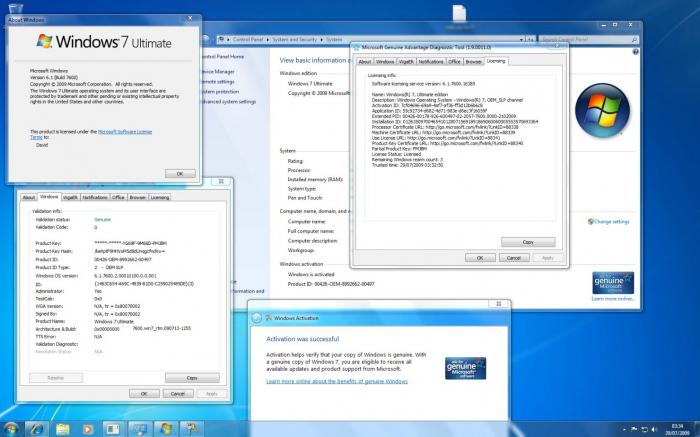 Windows 7 autenticato