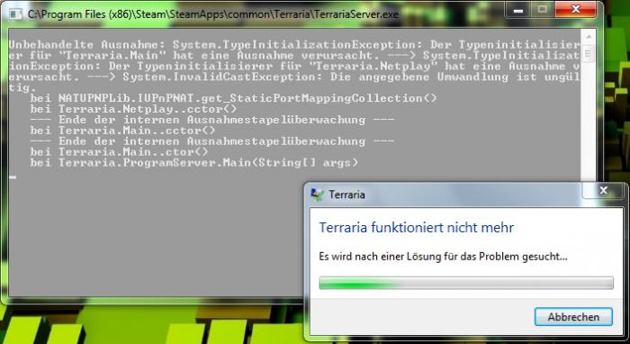 terraria nie uruchamia systemu Windows 7