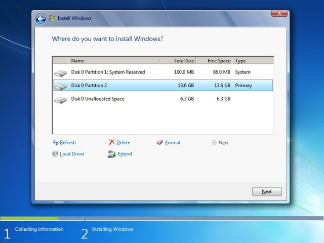 programma di installazione di Windows