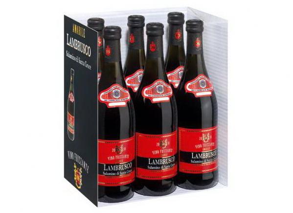 červené víno lambrusco