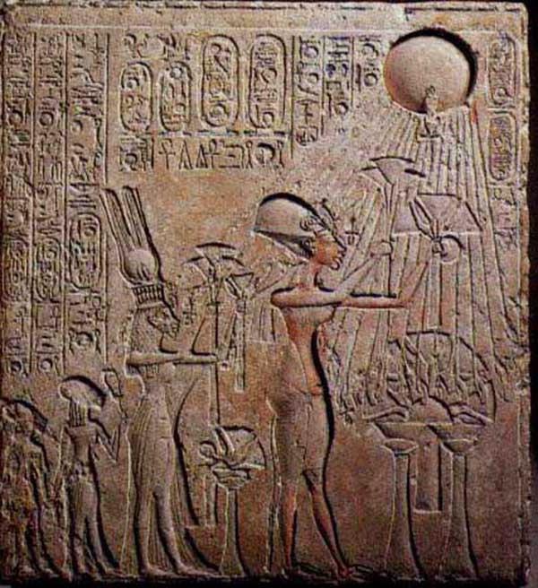 Akhnaton in Nefertiti