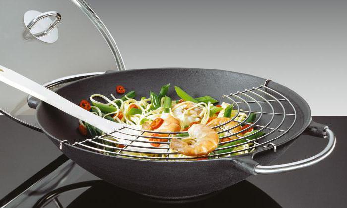 una padella wok