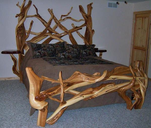 drewniane łóżko zrób to sam