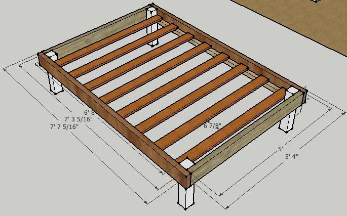 dřevěné postele DIY fotografie