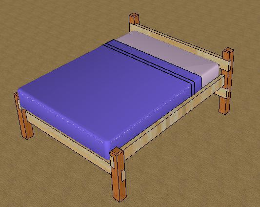 drveni krevet na kat učiniti sami