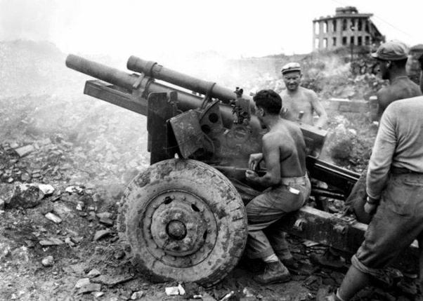Artiglieria statunitense nel 1945