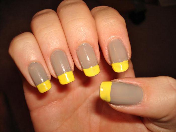 design manicure giallo