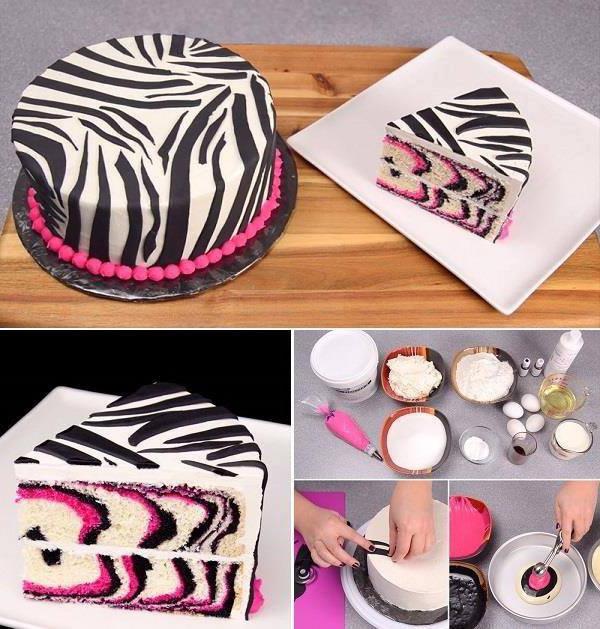 zebra cupcake